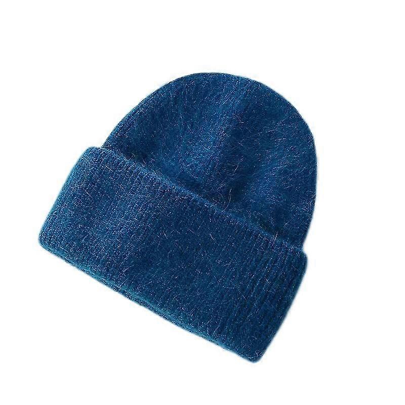 Kanin Kashmir Hat Tyk Varm Vogue Uld Angora Hat Kvindelige Beanie Hatte