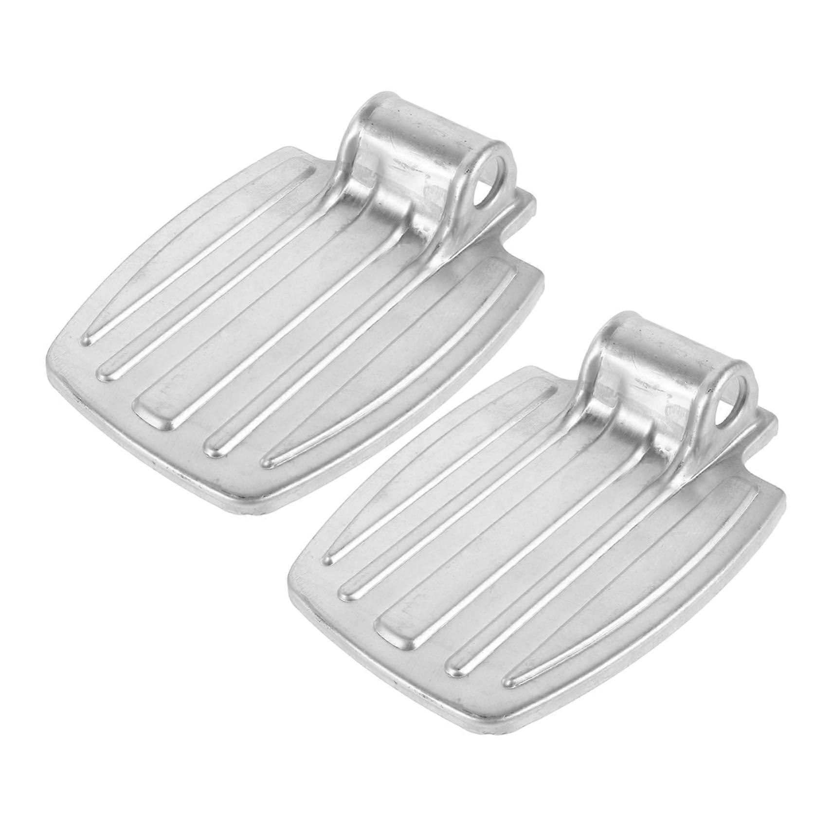 Universal Adjustable Elevating Wheelchair Footrest Pair with Antislip Surface for Elderly and Disabled