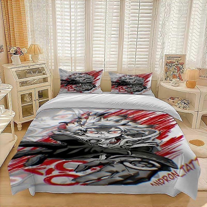 3pcss SilverHaired RedEyed Future Warrior Themed bedding