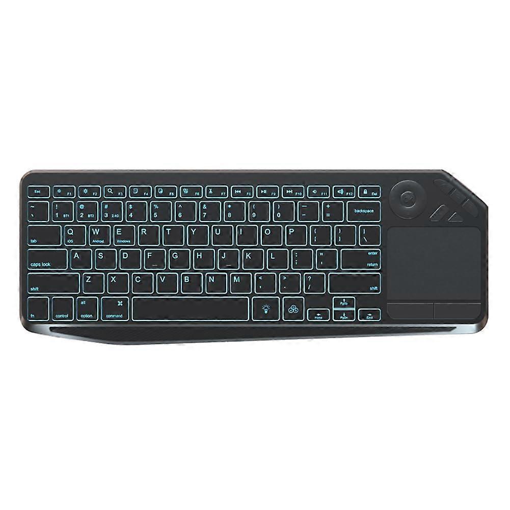 Wireless Touch Keyboard with Touchpad, MultiDevice Sync, 7Color Backlight, Fast TypeC Charging