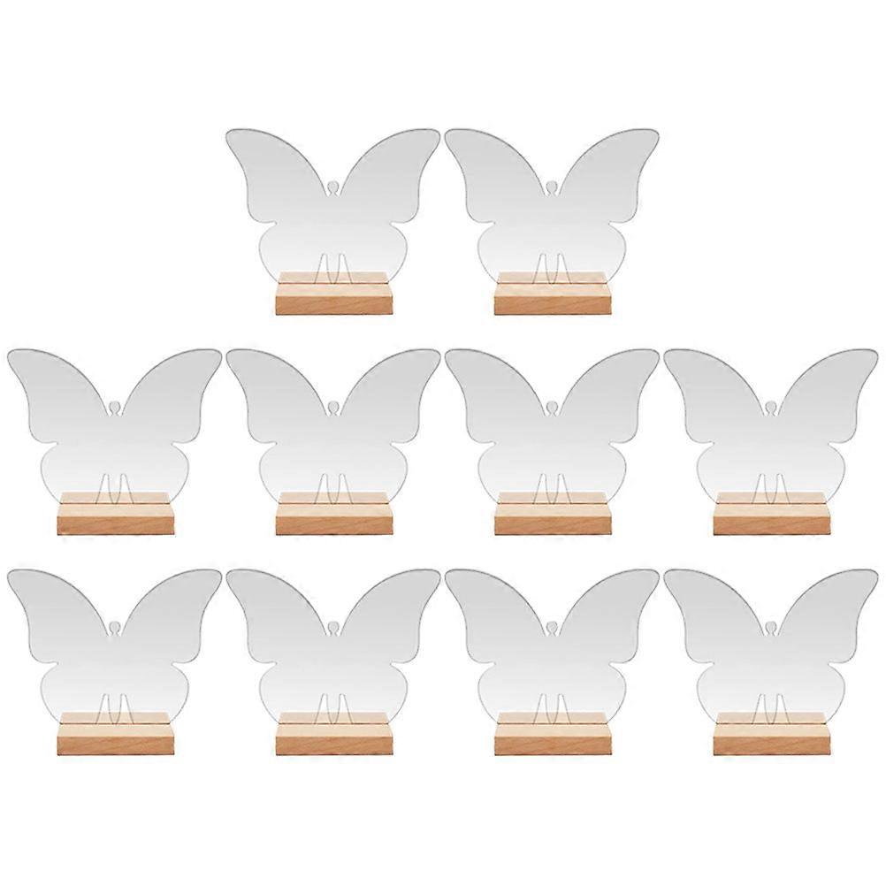 12Pcs Butterfly Table Signs for Wedding Reception Acrylic Display Stand