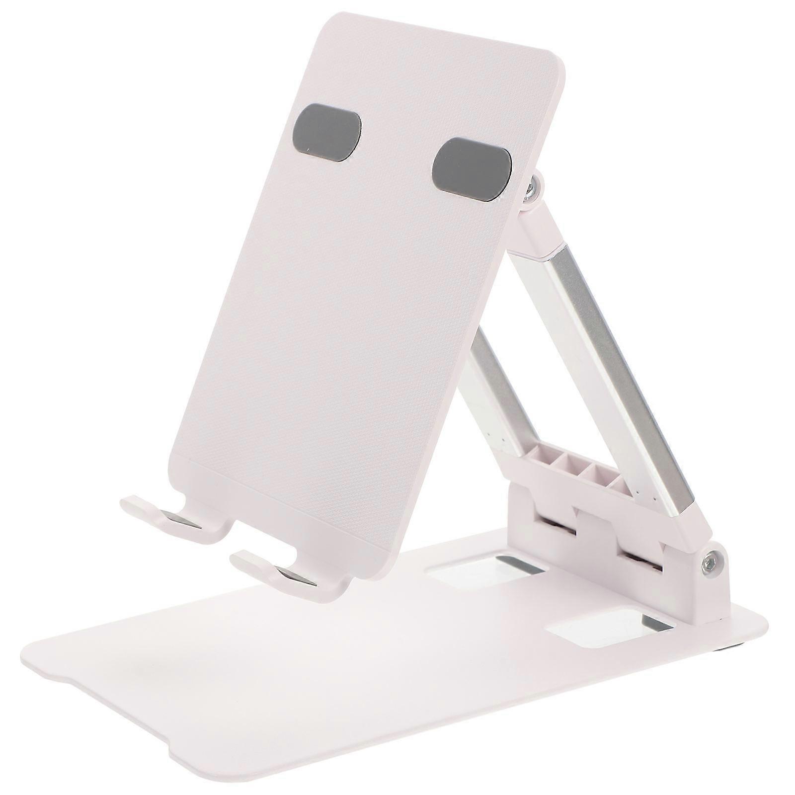 Adjustable Tablet Bracket Office Use 19x12.5cm White Sturdy Construction 1Pcs