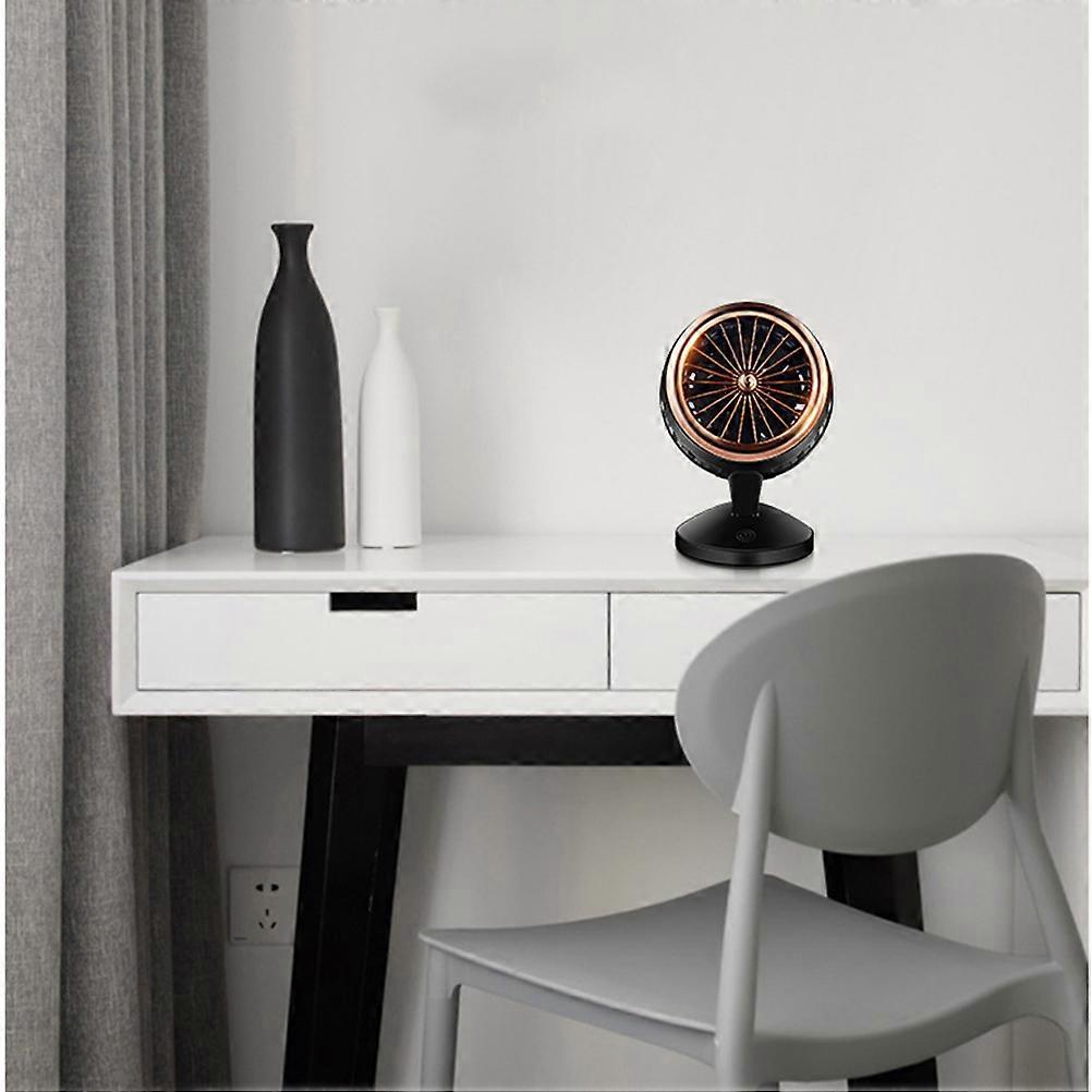 Personal Cooling Device Desktop Cooler Golden 18.5x15x13.2cm Adjustable Angle 1Pack