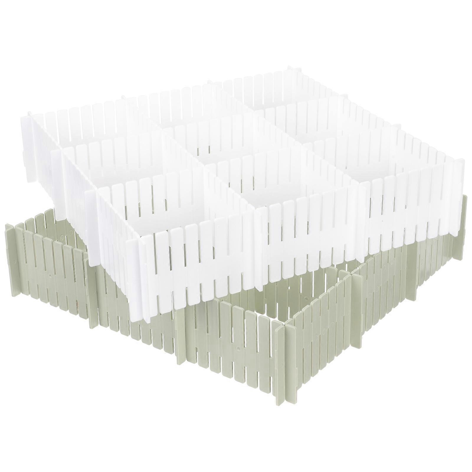 Divider Boards For Drawer 16Pcs Plastic Drawer Organizers Assorted Color Layout Space Saving Storage Organization