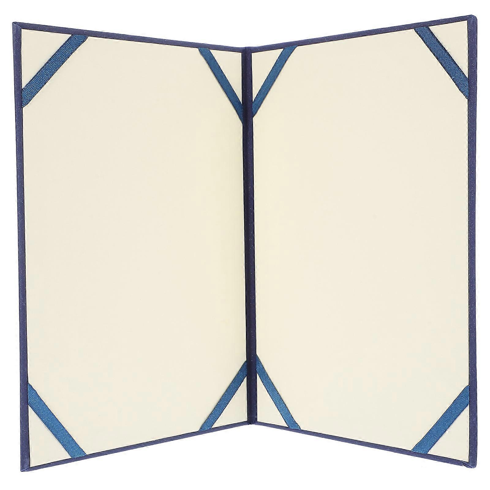 Octagonal Certificate Case Blue For Professionals 22.00X16.00X1.00Cm 1Pcs