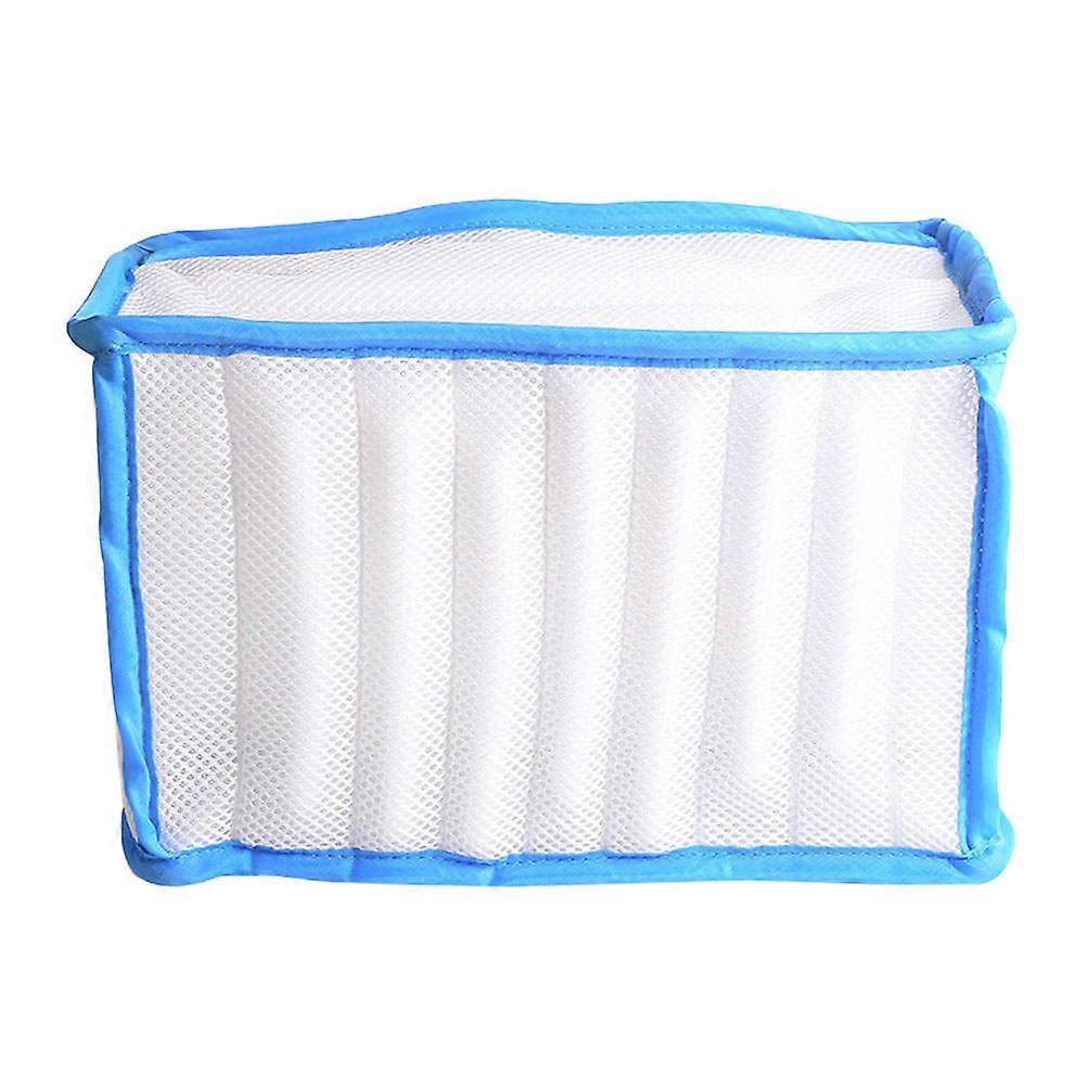 Shoes Laundry Bags With Zipper Prevent Rust Mesh Design Rectangular 33X18X18CM Portable 1Pack