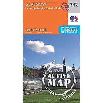 OS Explorer kaart actief (342) Glasgow (OS Explorer actieve kaart)