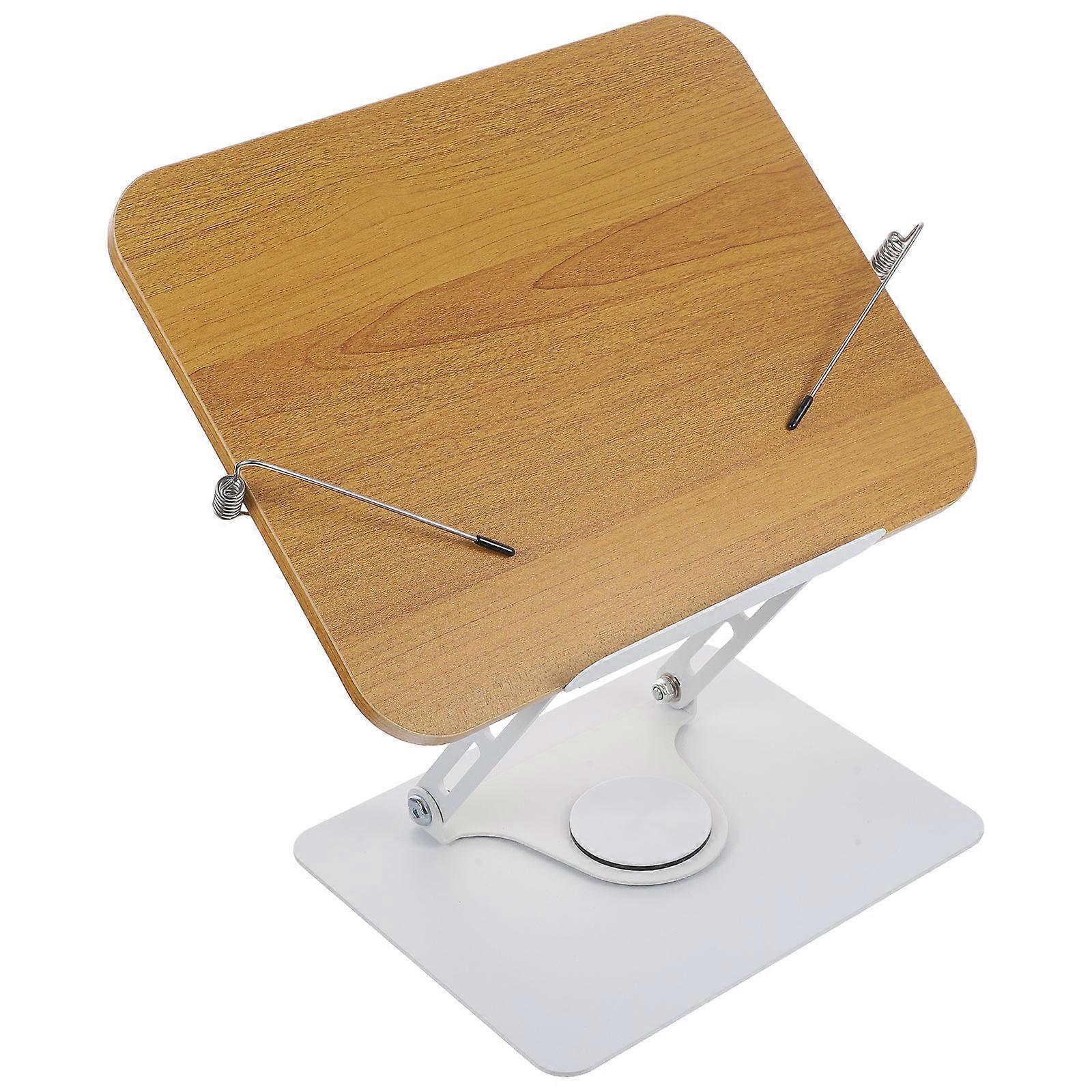 2Pcs Rotatable Book Stand for Reading Aluminum Alloy Tabletop Holder
