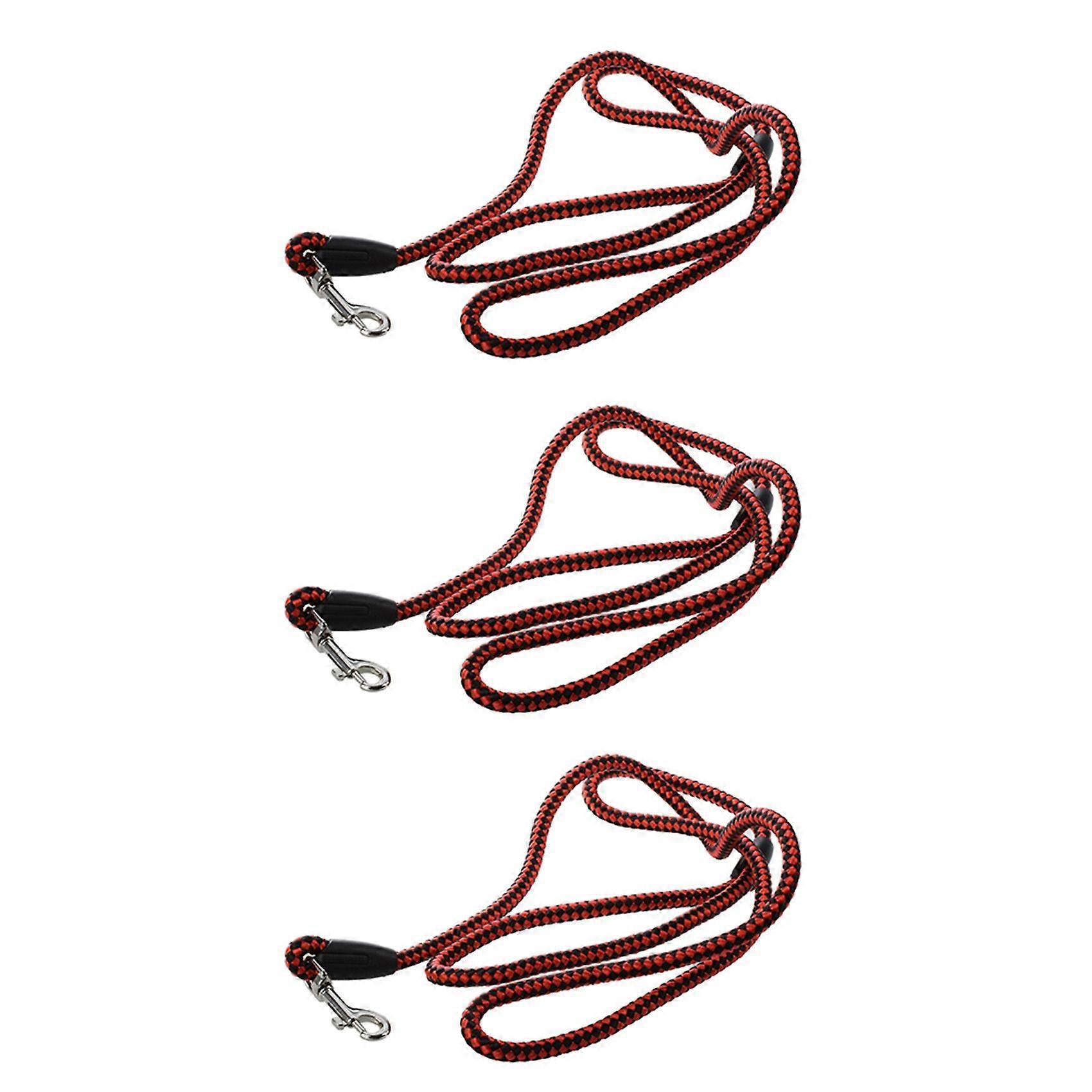 3X Artificial Leather Braid Dog Leash - S