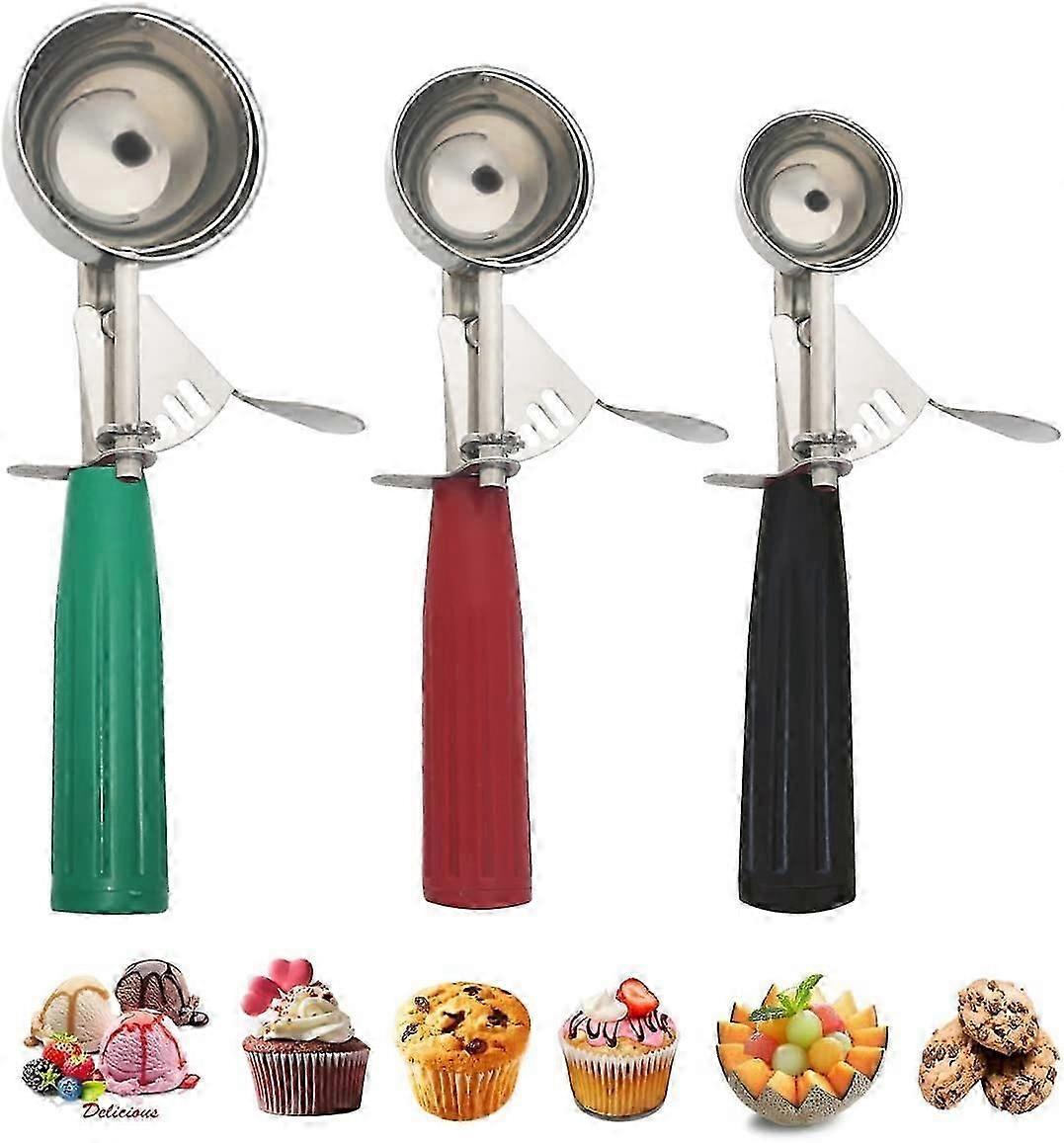 Ice Cream Scoop Set, Multiple Size Disher, Cupcake Scoop