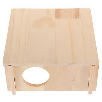 Holzhamsterversteck für Haustiere, Khaki Hamsterruhehaus