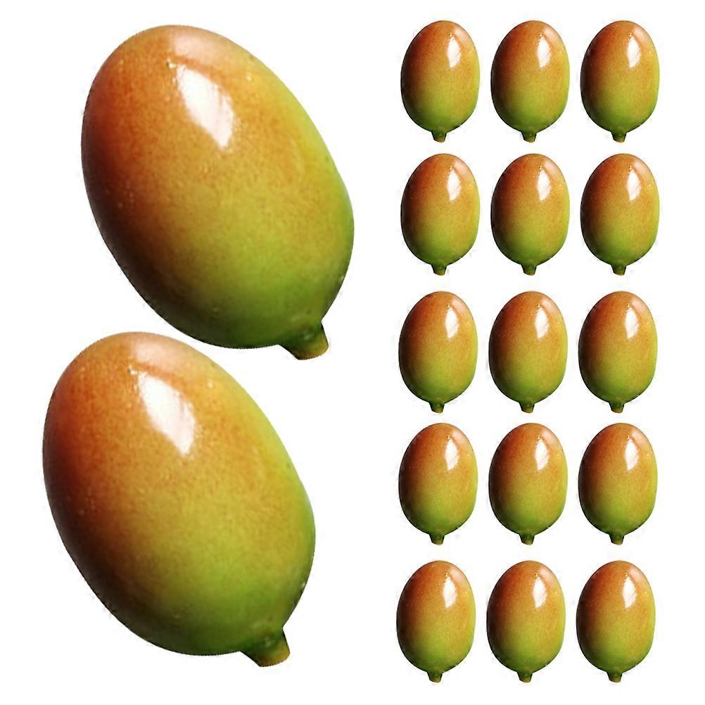 Artificial Olive Model Fake Fruit for Decoration 50Pcs Realistic Harvest Display