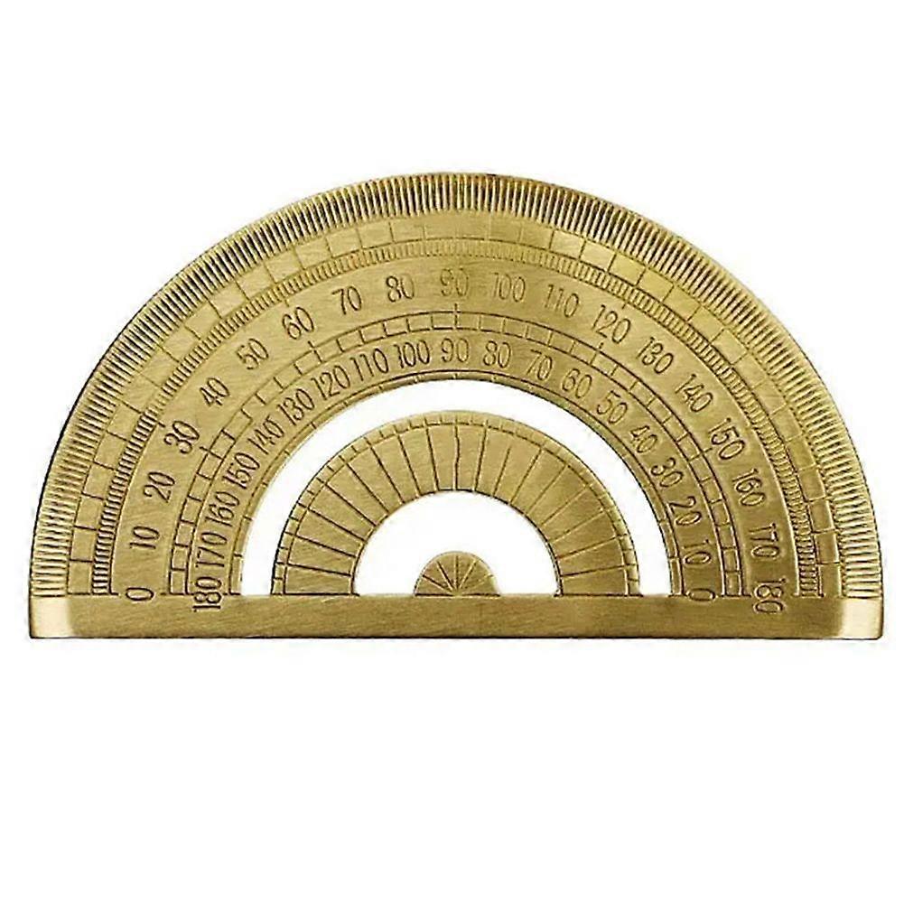 180 Degree Brass- Metal Tool for Geometry, Drafting, Engineering
