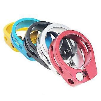 5PCS Titanium Bicycle Seat Post Clamp Ultralight Aluminum Clip+Ti Bolts MTB Road Bike Seatpost Clamp 34.9mm Accessories