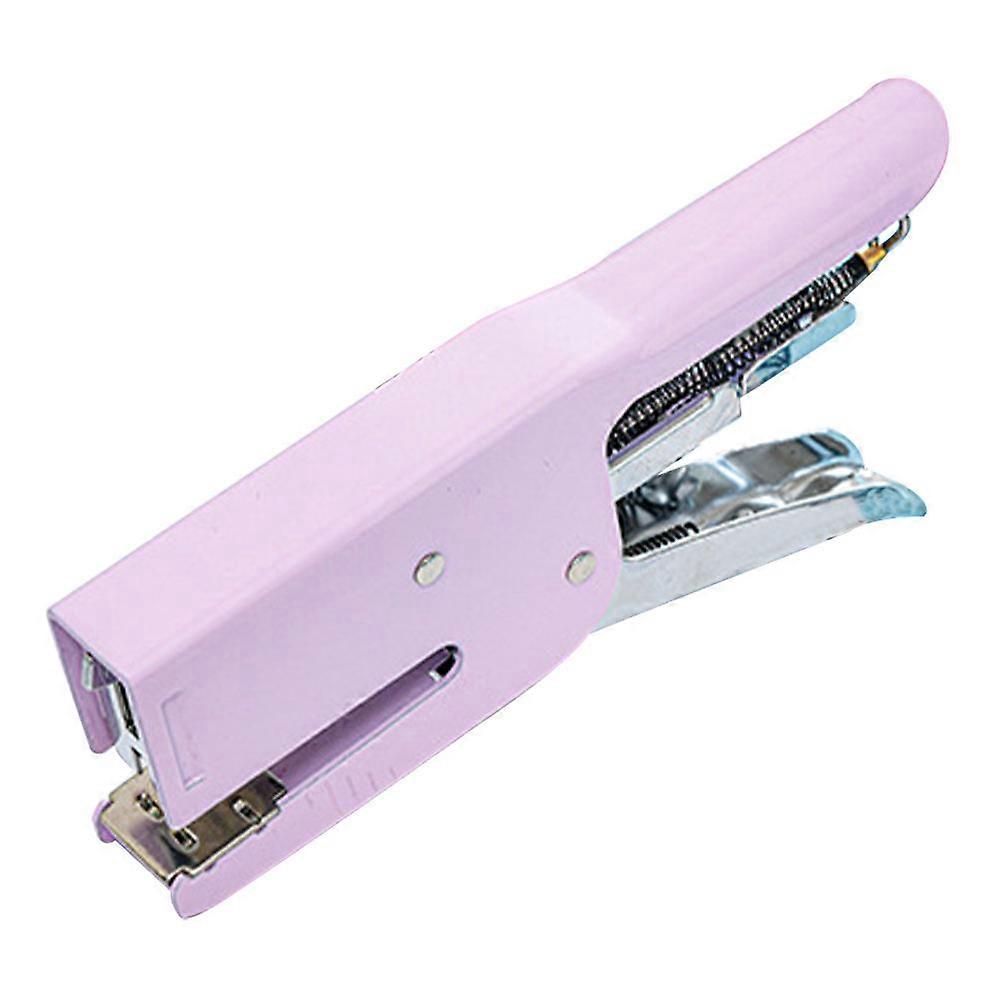 Office Stapler Metal Purple Hand Stapler for Multi-Function Use