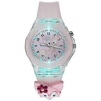 Orologio da polso per bambini in 3D, orologio luminoso, rosa di alta qualità