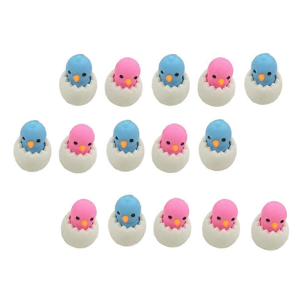 Chick Shaped Eraser Creative Erasers for Students 15Pcs Random Colors