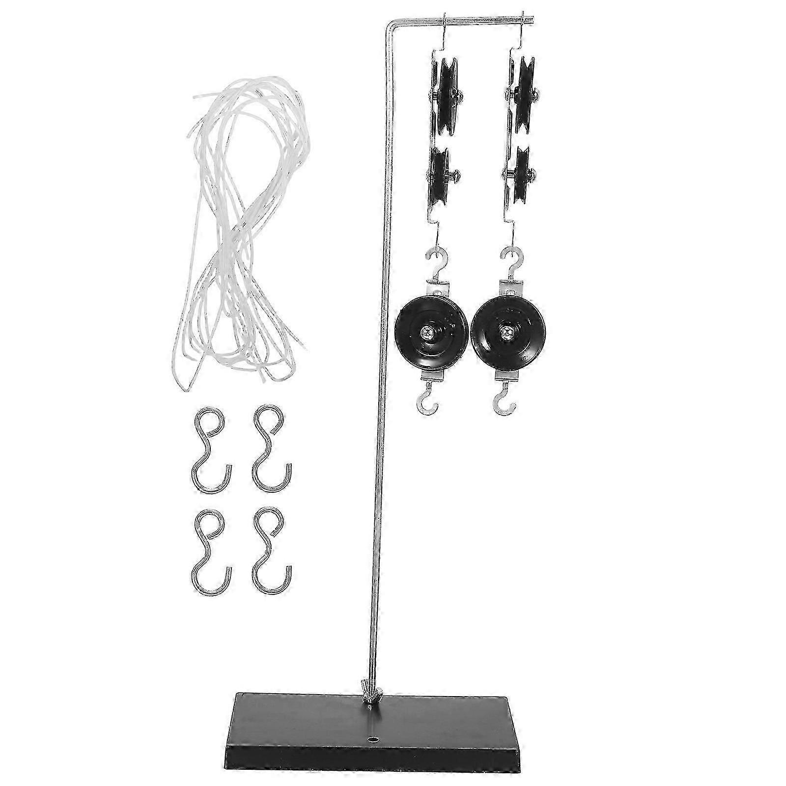 Pulley Physics Set for Mechanical Experiments 1Set with Stable Mounted Base