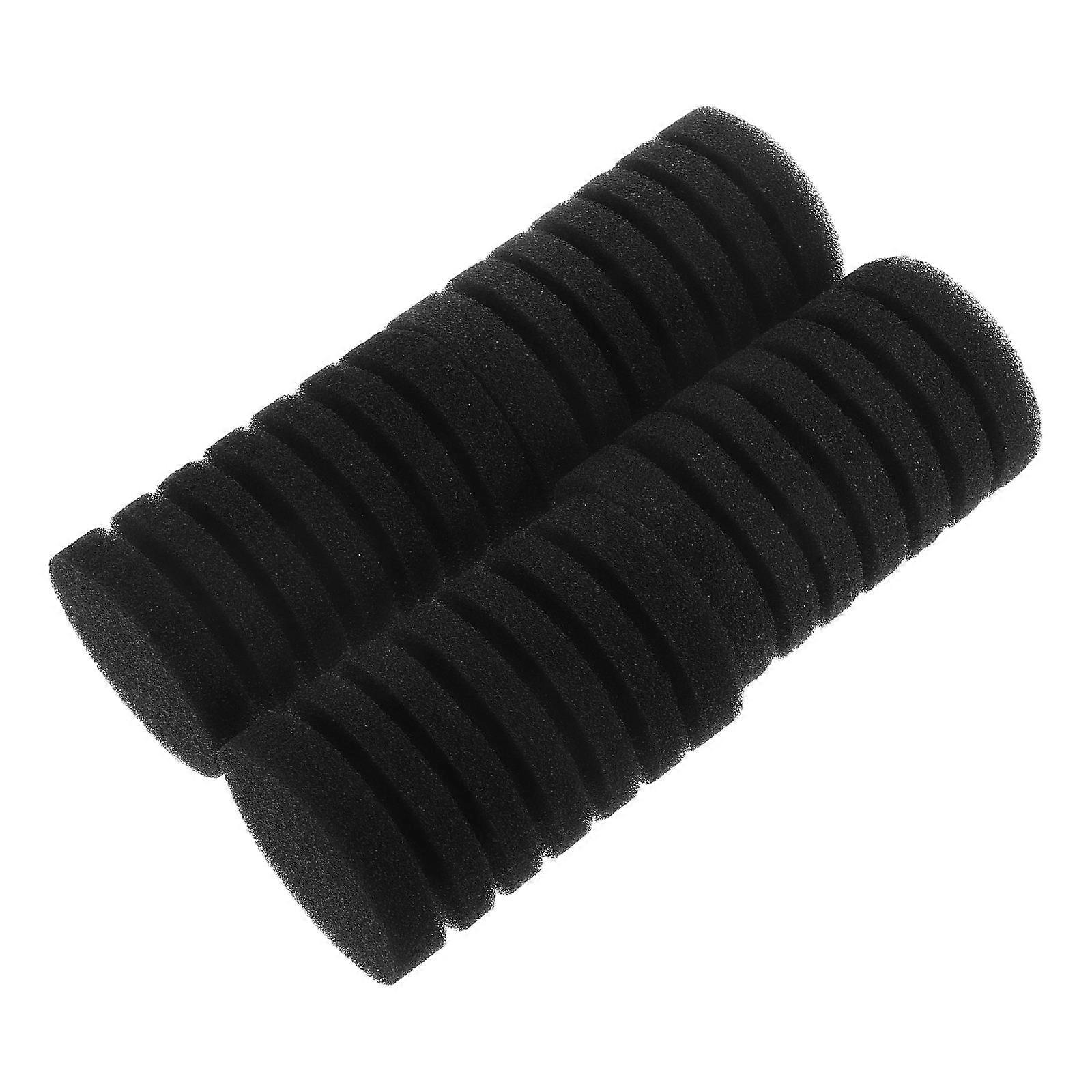 Black Aquarium Sponge Filter for Oxygen Pump Function 4Pcs Set
