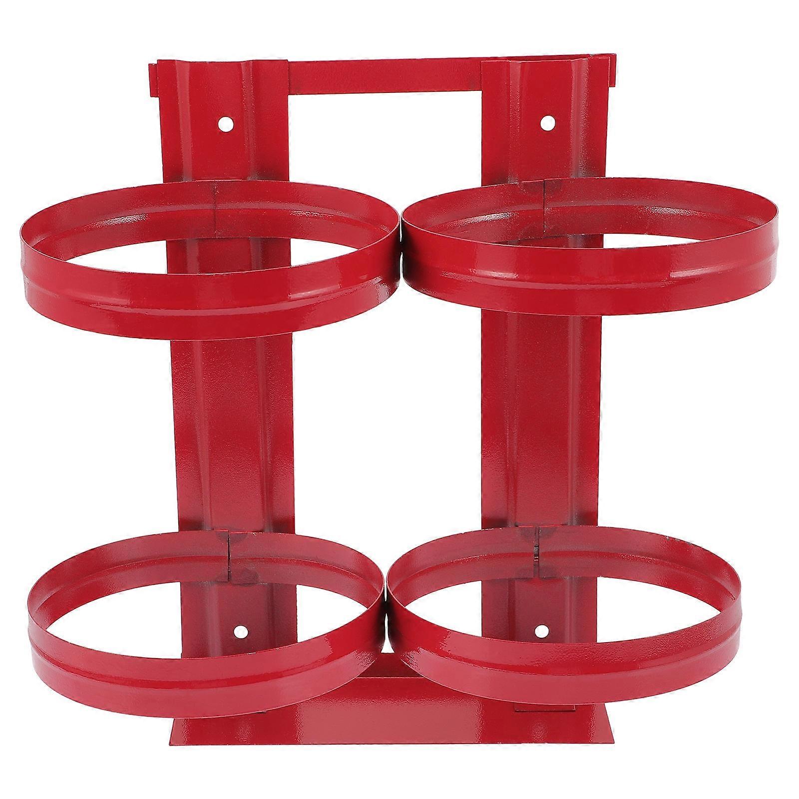 Metal Fire Extinguisher Mount Bracket for Home Function Red