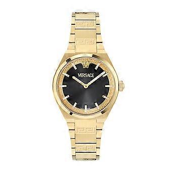 Versace Women’s V-Auria 35 mm Black Dial Bracelet Watch VE5E00526 | Acotis