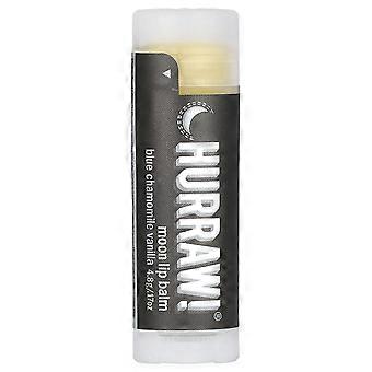 Hurraw! Balm, Lip Balm, Moon, Blue Chamomile Vanilla, 0.17 oz (4.8 g), 4-Pack