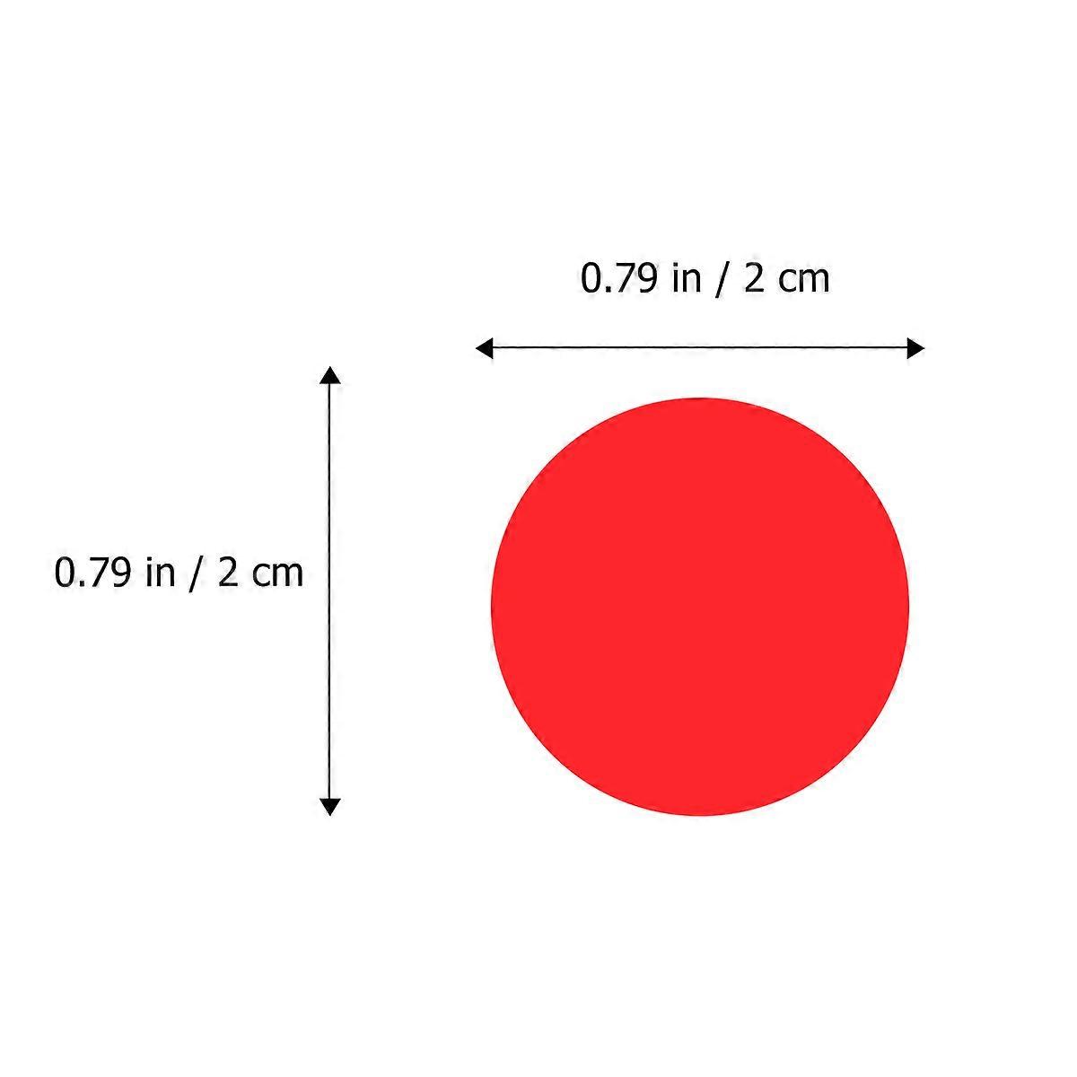 900pcs 2cm Portable Diameter Shooting Target Paper Patch Target Accessory (Red)