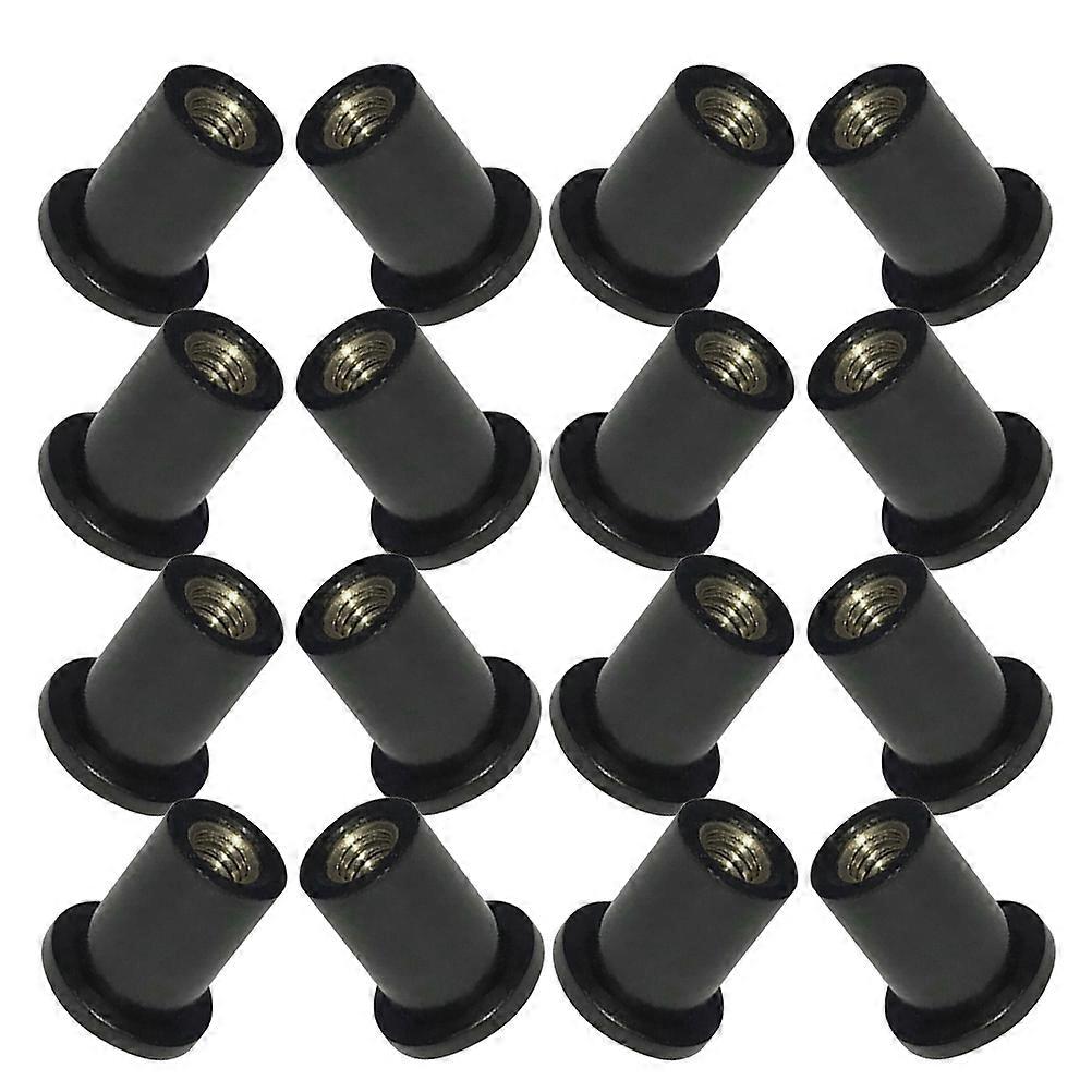 Motorcycle Windscreen Screws Well Nuts Rubber Windshield Nuts 60Pcs