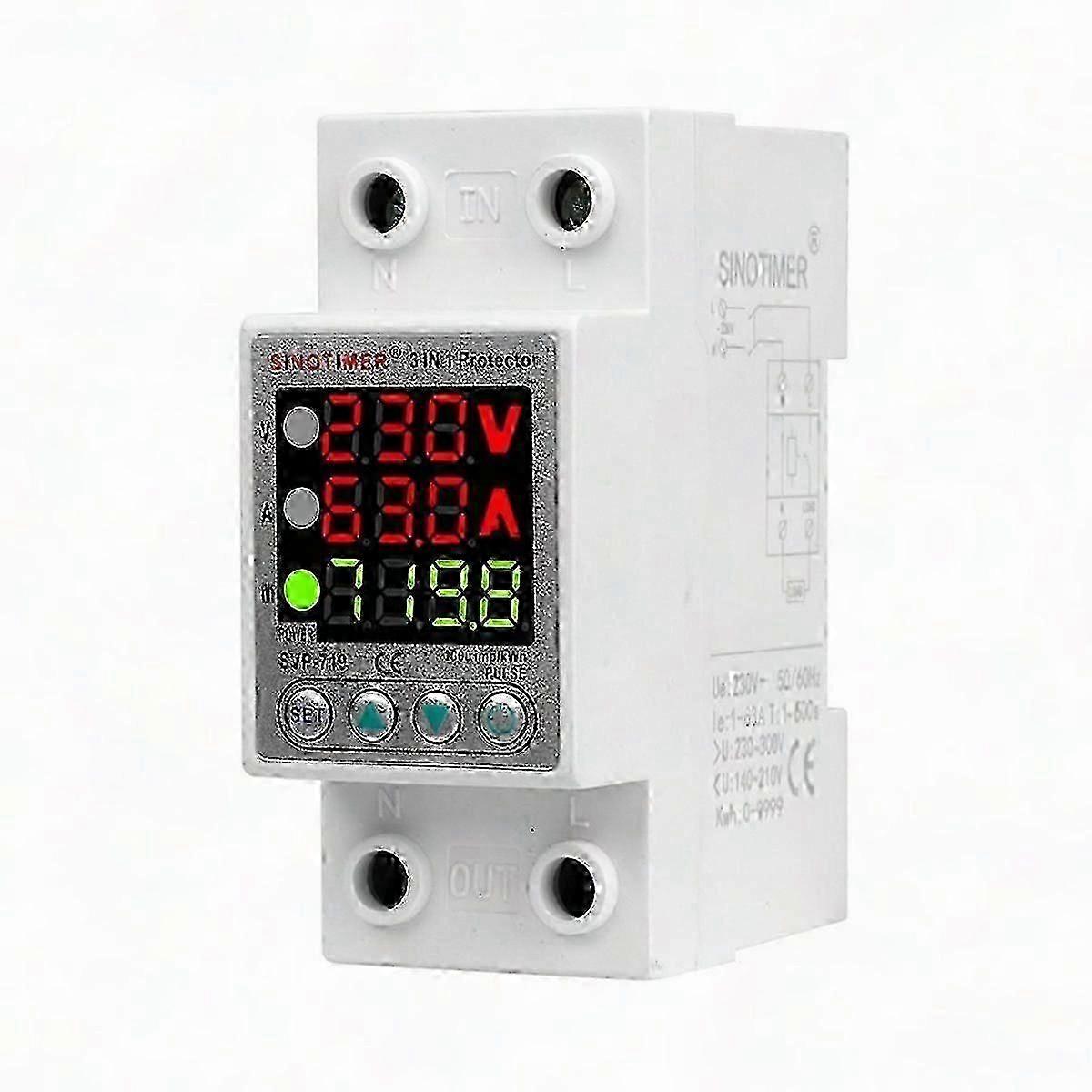 SVP-719 Adjustable Self-Compound Intelligent Overvoltage Protector with Current Limiting & Power Delay