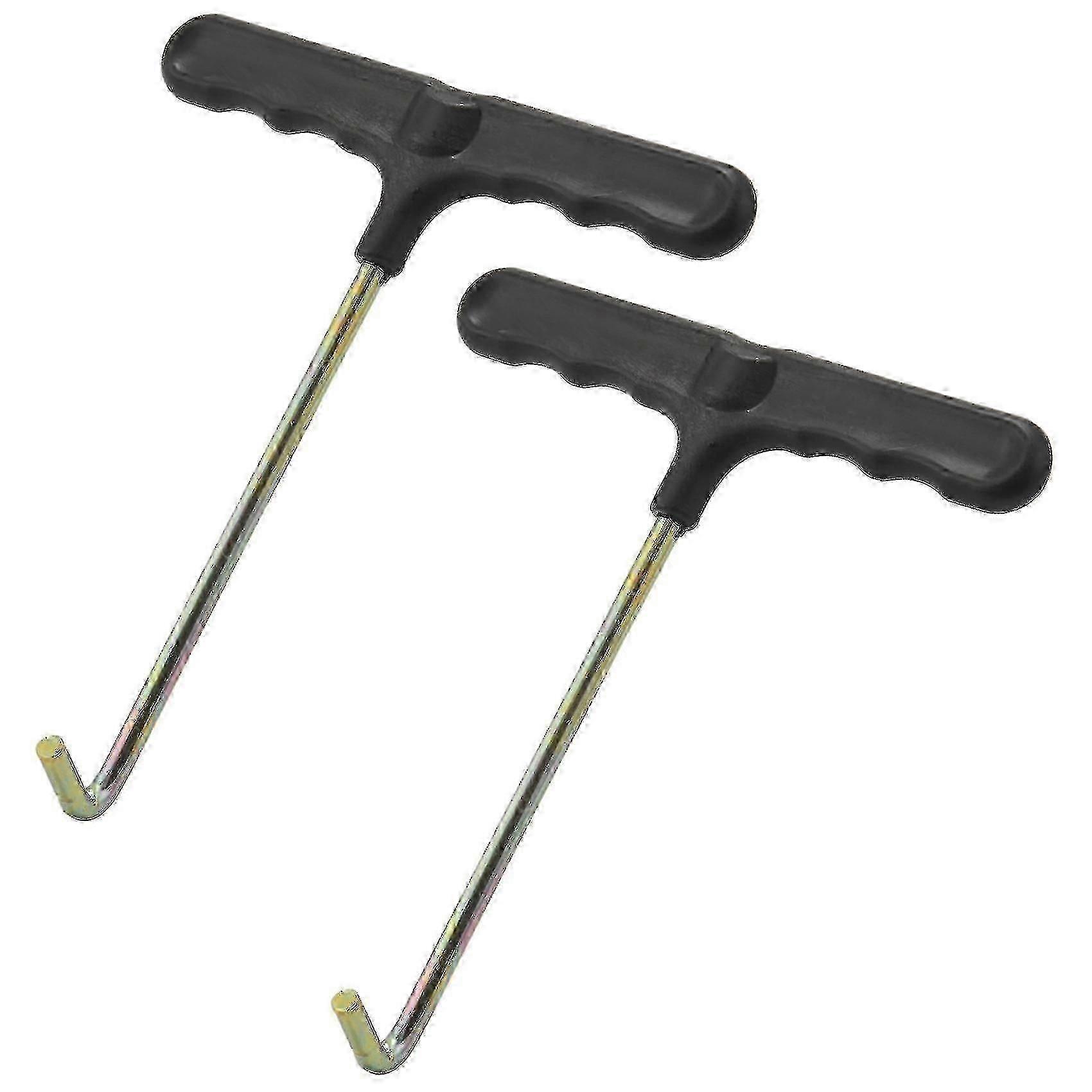 2pcs Trampoline Spring Pull Tool, Trampoline Puller T-hook Spring Puller ToolEdition 0519,x