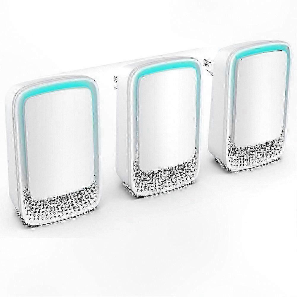 EU Plug 3-Pack Negative Ion Air Purifiers compatible withHome Use