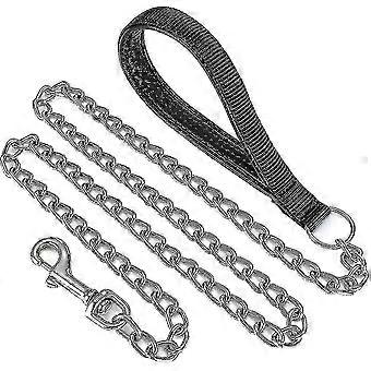 Metal Dog Leash Chew Proof Dog Chain Leash 4ft  Heavy Duty Sturdy Pet Dog