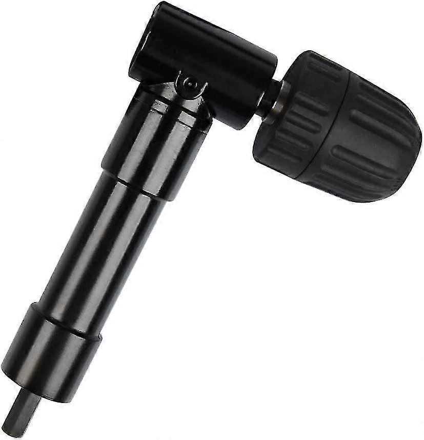 Self-tightening 90 Right Angle Drill Chuck Keyless Drill Angle Chuck Bit Screwdriver Angle Head Adapter
