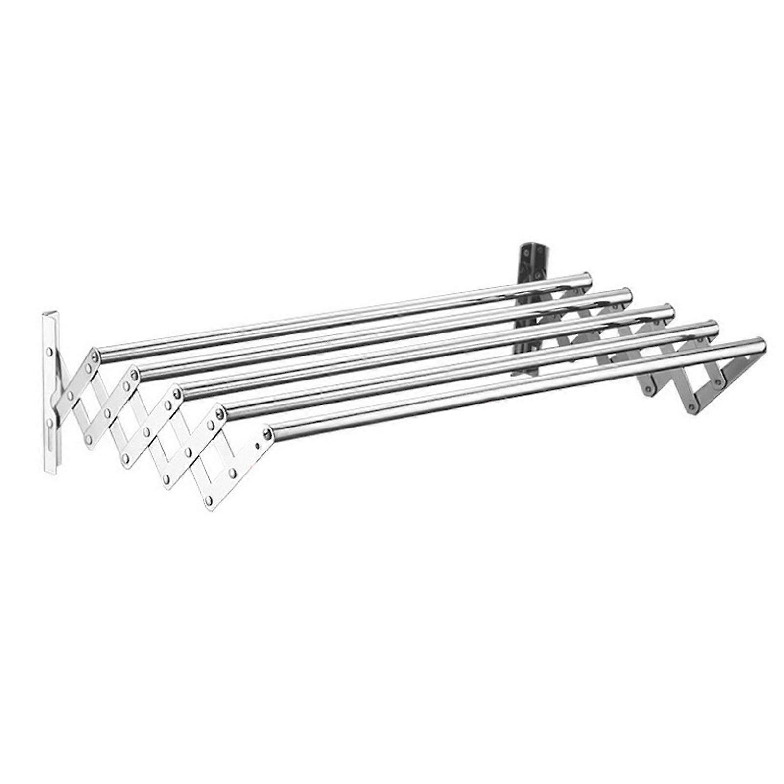 Wall-Mounted Drying Rack Rustproof Corrosion Resistant Expandable Retractable Easy Installation Bathroom Laundry Rack