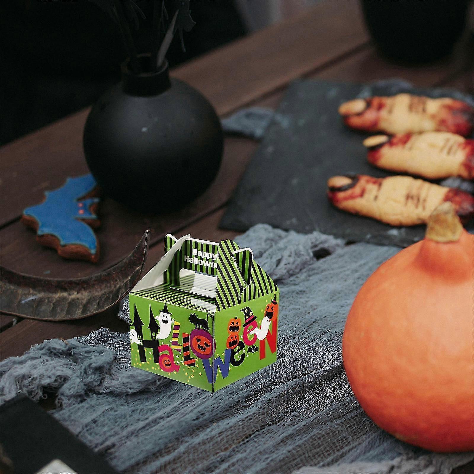 Halloween Paper Boxes Candy Boxes for Storage Use 24Pcs Assorted Color