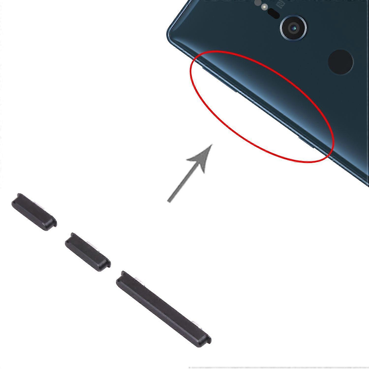 Power + Volume buttons, side buttons, Sony Xperia XZ2 Compact Black