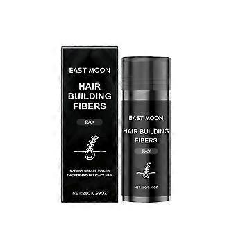 Black Hair Fiber Powder - Oil Control, Leave-In, flauschige Haarpflege mit Vitamin B5 & E, 28g