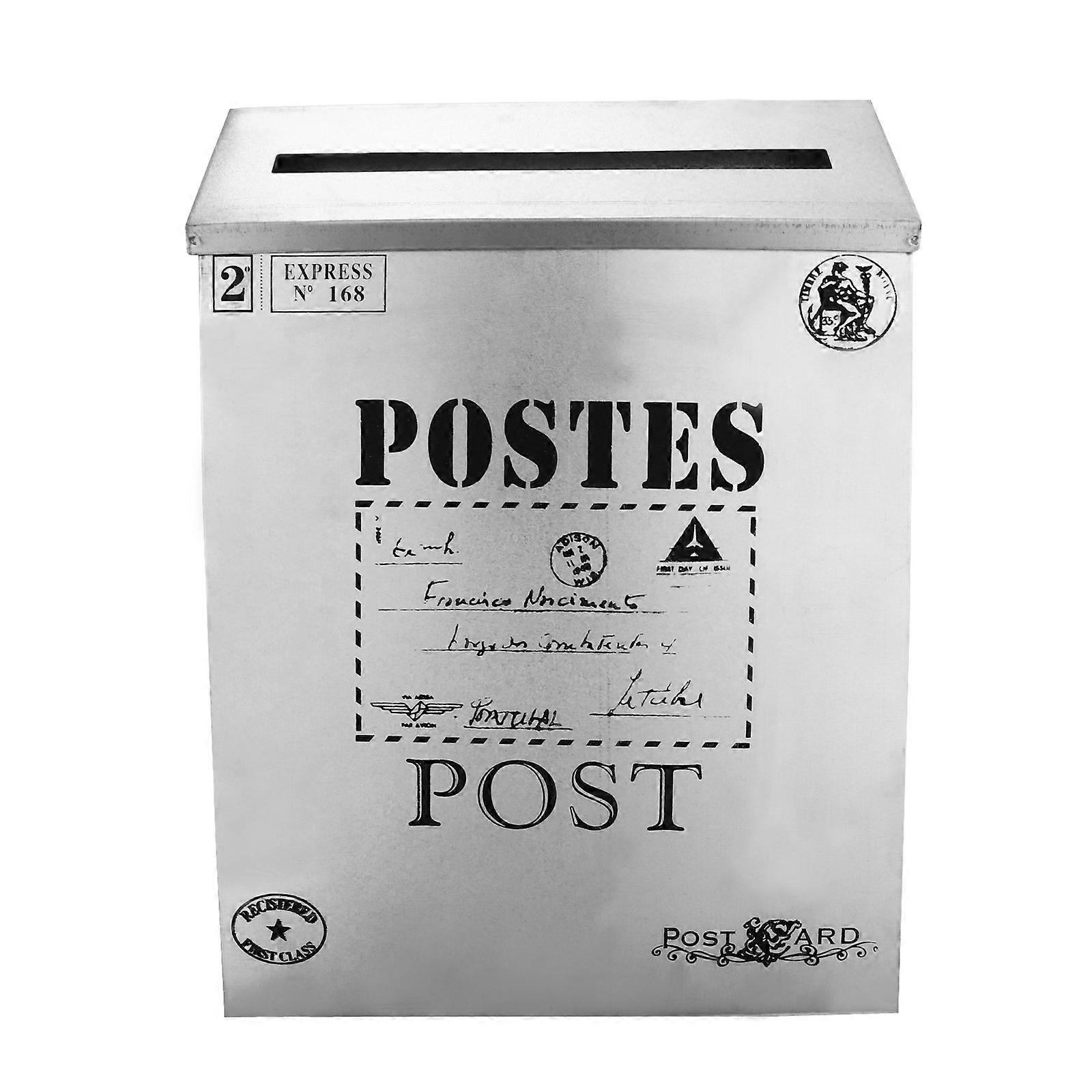 Rustic Mailbox Photo Accessory 1Pcs Retro Box For Home Decor Rectangular Shape With Ample Space