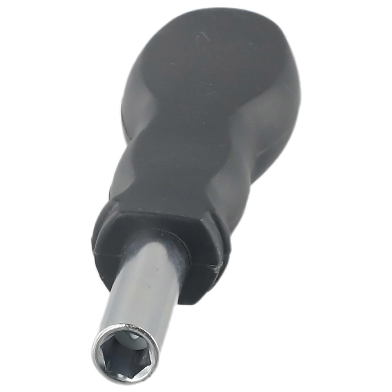 Extension Handle Designed for Hexagonal Screwdriver Bits with Soft Grip Rubber Coating to Support Controlled Rotational Force