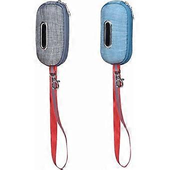 2 pièces distributeur de sac à crottes de chien en tissu, distributeur de sacs à déchets de chien avec support de sac à crochet pour sac à crottes de chien / sac à crottes Sac distributeur