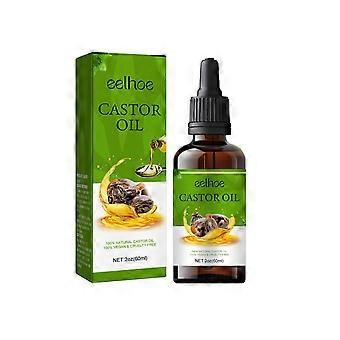 2pcs Organic Castor Oil, Nourishing Hair Care Essential Oil For Dry Damaged Hair