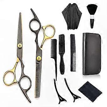 Hairdressing Multipurpose Scissors Kit with Ergonomic Design, Sharp Durable Blades, and Detachable Finger Rest