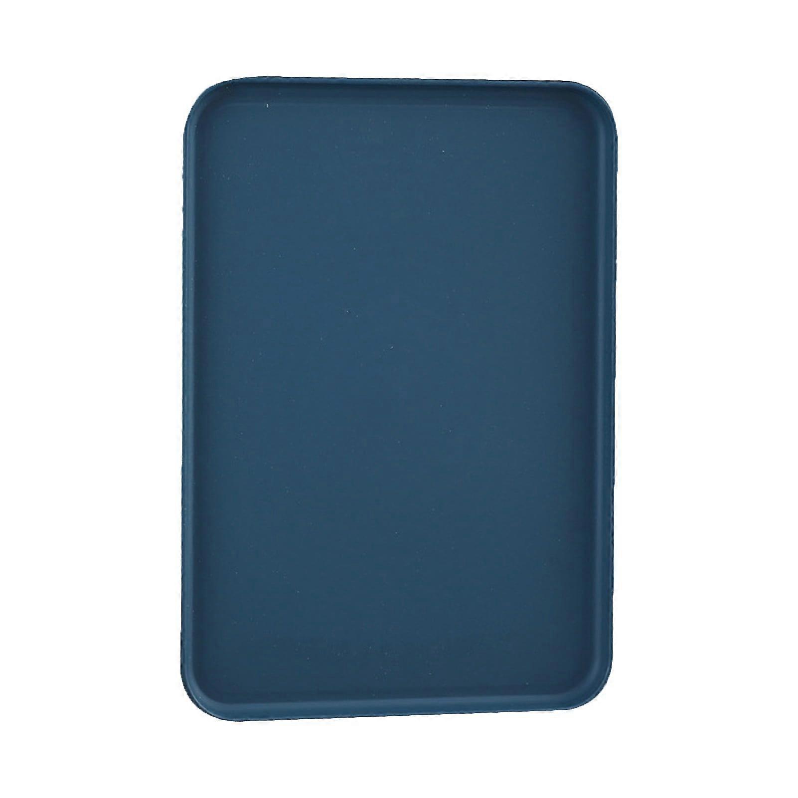 Rectangular Serving Trays Light Weight Easy to Clean Sturdy Stackable Melamine Serving Tray with Handle, Fruit, Snac
