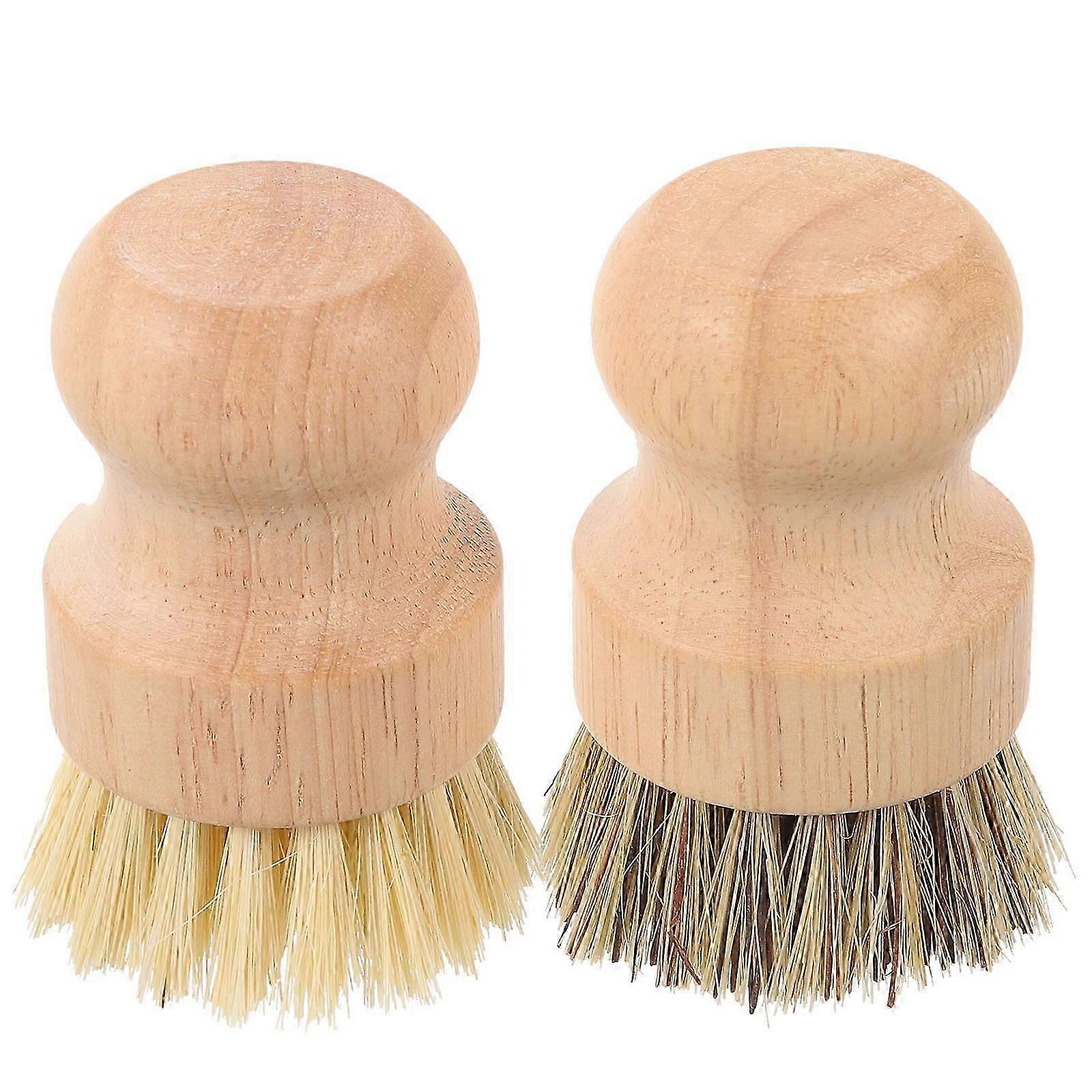 Tableware Brush 2Pcs Multipurpose Non-Scratch Odorless High Density Bristles