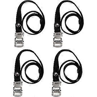 4PCS Bike Pedal Straps Toe Clips Straps Tape For Outdoor Cycling And Indoor Stationary Bike DIY (Black)New 2026