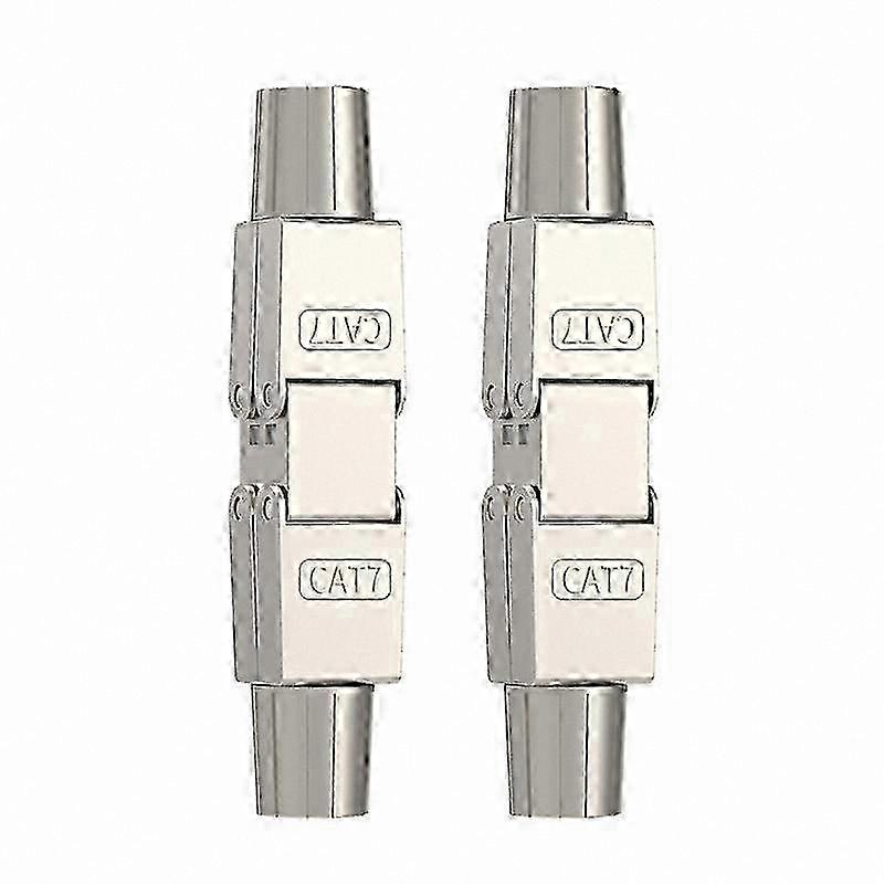 Fully Shielded Cat7 RJ45 Network Adapter for Cable Extension and Junction Connection