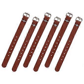 Bike Basket Strap Adjustable for Binding Up 15Pairs Brown