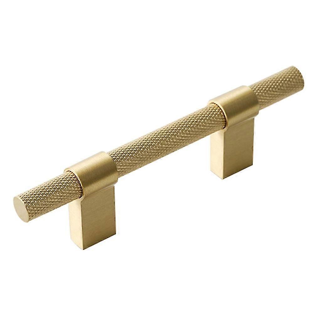Cabinet handle with solid brass knurling for kitchen 188mm