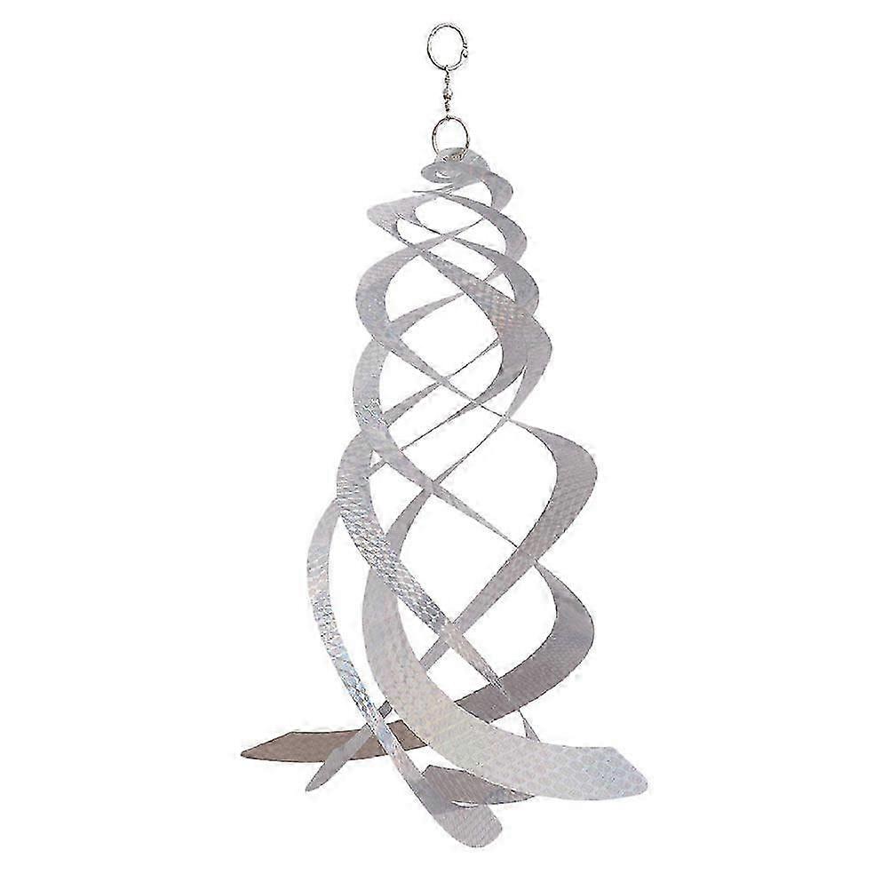 Garden bird repellent decoration with reflective elements