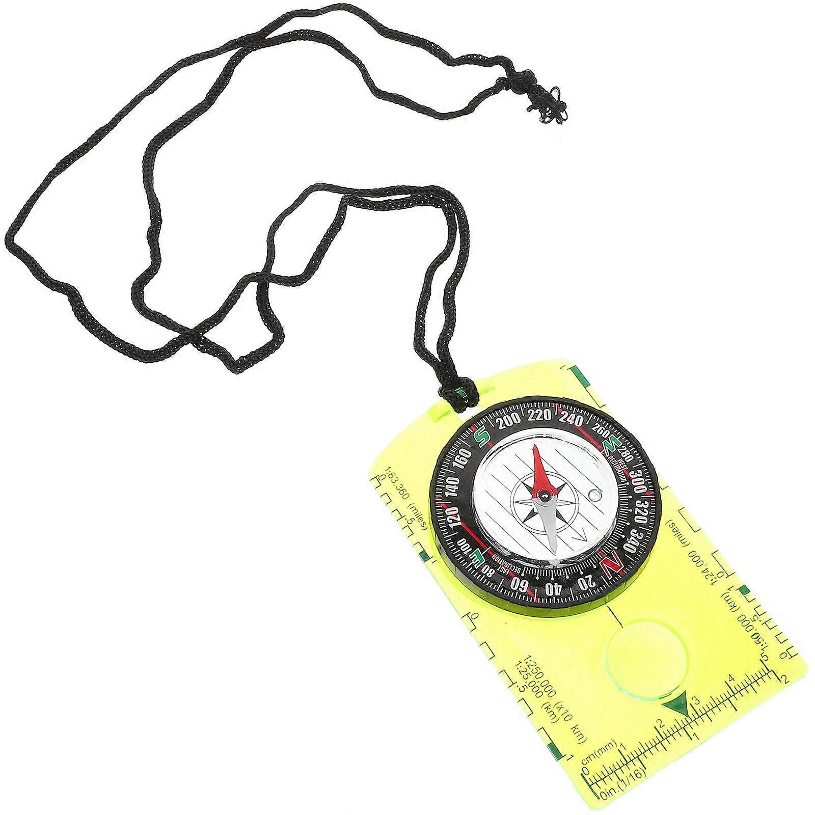 Light Green Hiking Compass Multifunctional Compass for Outdoor 3Pcs